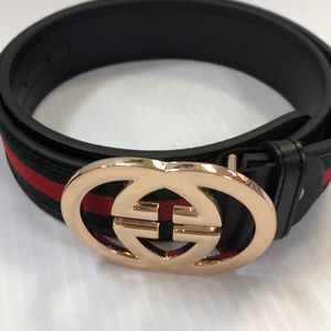 Gucci Men’s Red Green Belt 38/95